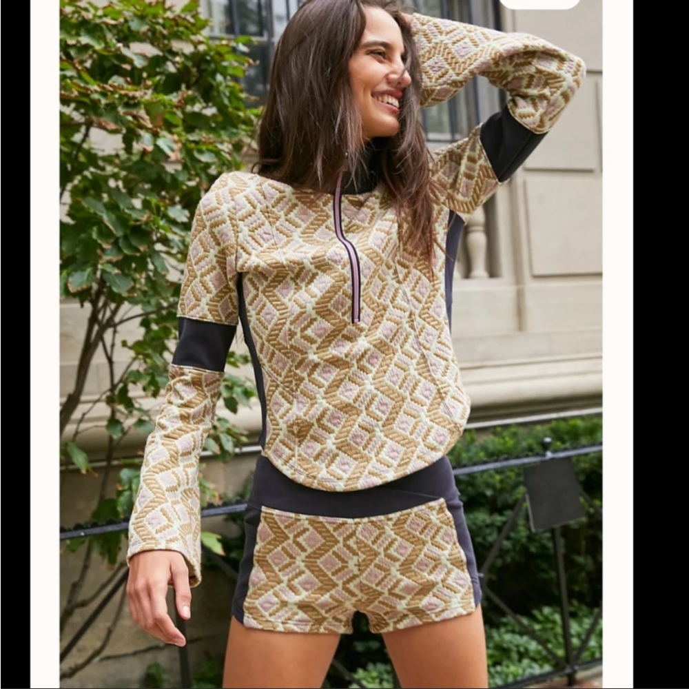 NWT Free People [FP Movement] Solstice Set Jacket Shorts 2-Piece Outfit Small - Picture 2 of 12